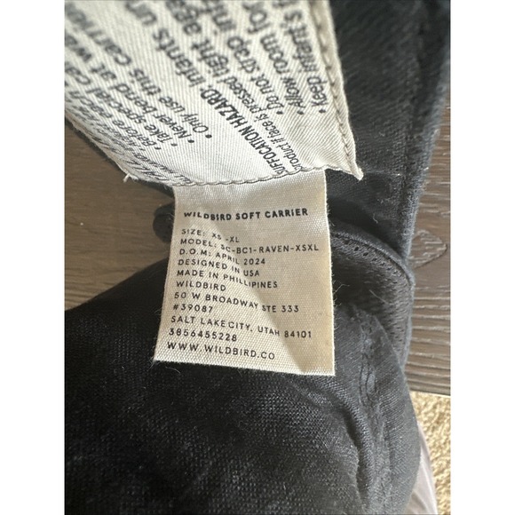 Wildbird Aerial Buckle‎ Carrier Raven Black XS-XL NWOT - Picture 4 of 7